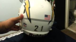 Customized San Diego Chargers helmet (speed edge)