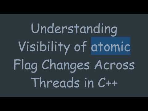 Understanding Visibility of atomic Flag Changes Across Threads in C+ +