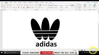 How to design Adidas logo in ms word | How to create a simple Adidas logo in ms office| Part#1