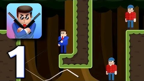 Mr Bullet - Spy Puzzle - Gameplay Walkthrough Part 1 level 1-20( Android , Ios )