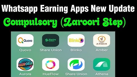 All Whatsapp Earning App Withdrawal Problem - Blinko, Quovo, Aurora, share union, Athena New Update