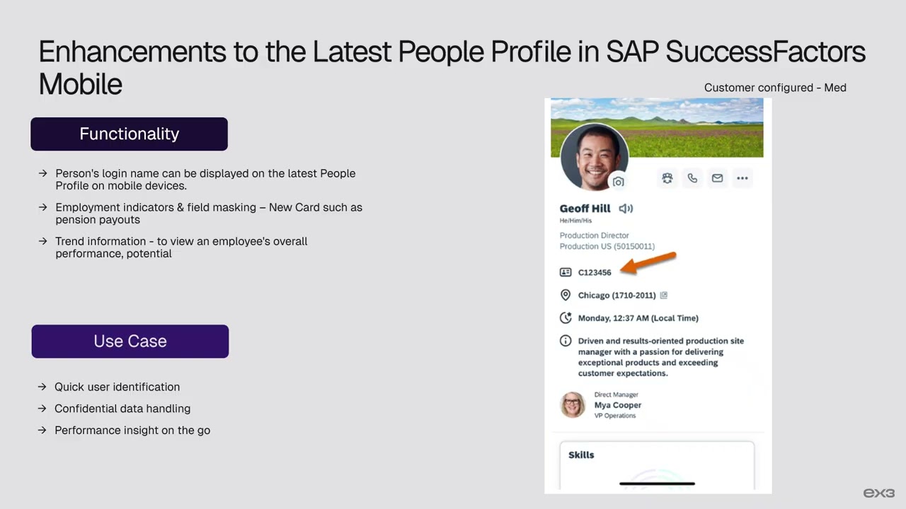 EX3 | H2 2025 Employee Profile Updates | SAP SuccessFactors
