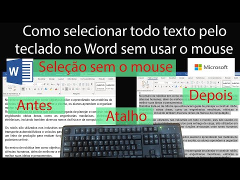 Vídeo: Como selecionar pelo teclado?