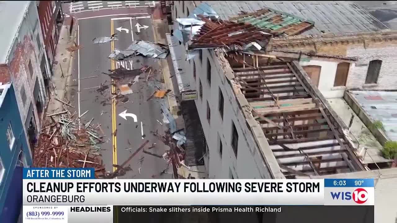 Clean-up efforts underway following severe storms in Orangeburg County ...