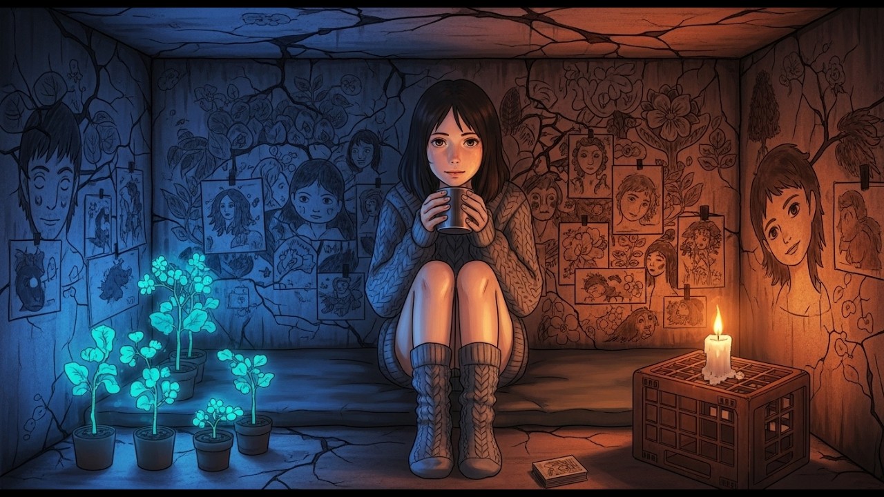 Она живёт под землёй — Уютное Ghibli-убежище | Постапокалипсис без слов