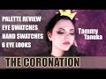 Tammy Tanuka/Тамми Танука The Coronation palette review | eye swatches, hand swatches, six eye looks