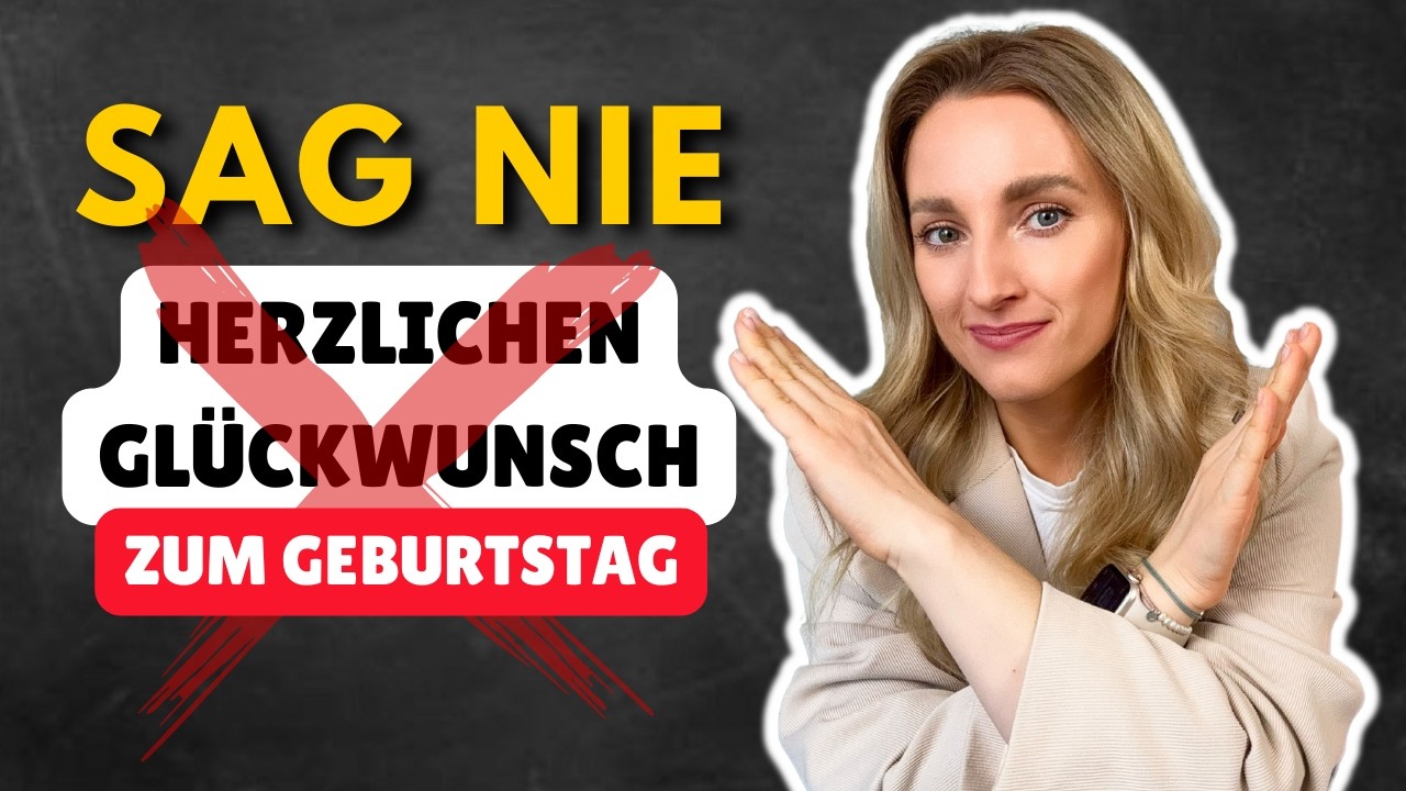 5 ALTERNATIVEN zu HERZLICHEN GLÜCKWUNSCH! (formell & informell) - 🇩🇪 Learn German Fast