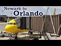 Full Flight: Spirit Airlines A321 Newark to Orlando (EWR-MCO)