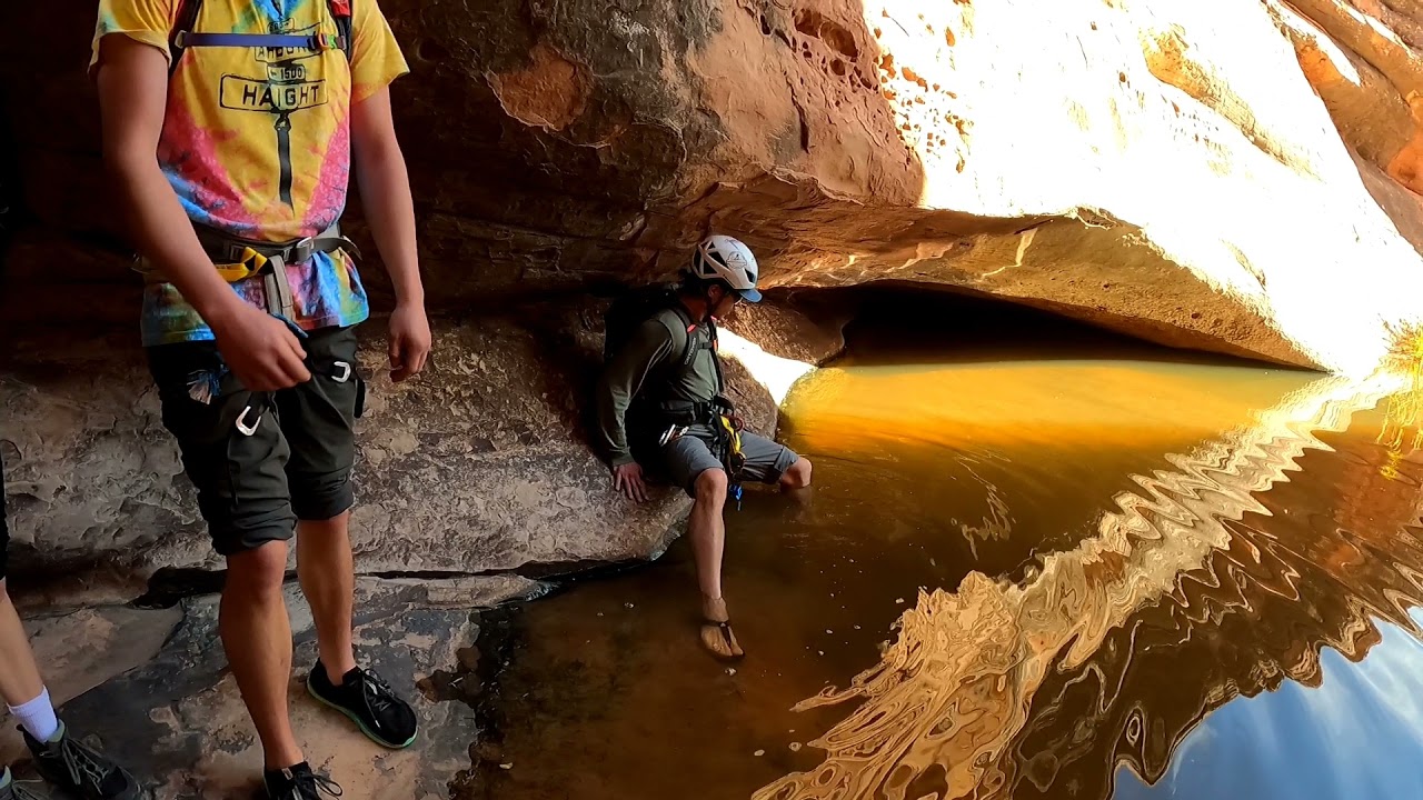 Take this trail after crossing under the railroad track. - Cameltoe Canyon  - Moab - Road Trip Ryan