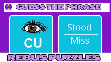 Rebus Puzzles With Answers:  Guess the Phrase #2