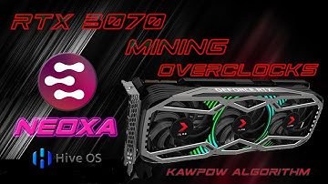 RTX3070 Mining Neoxa Overclocks & Power Consumption | EP-030