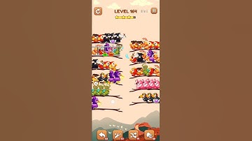 BIRD SORT 2 COLOR PUZZLE GAME🐦      LEVEL 164