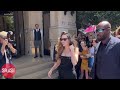 Miley Cyrus Leaves Hotel And Takes Picture With Fans In Paris