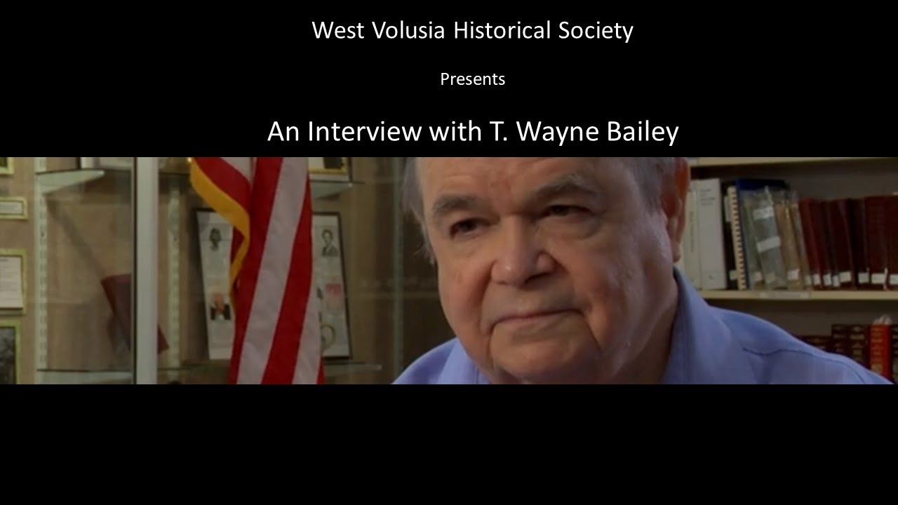 T. Wayne Bailey Oral History - YouTube