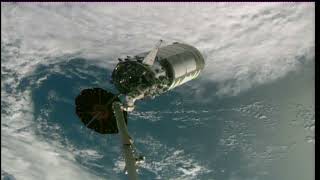 Expedition 69 Northrop Grumman CRS-18 Cygnus Cargo Craft Departs Space Station - April 21, 2023