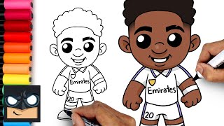 How To Draw Vinicious Junior | Real Madrid