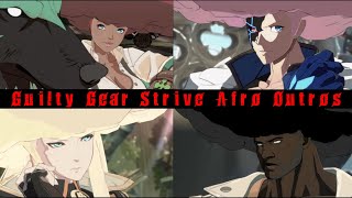 All Character Outros With Afros From Faust in Guilty Gear Strive Open Beta