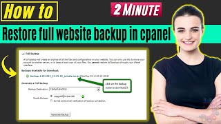 how to restore full website backup in cpanel 2024 | manually restore wordpress using cpanel