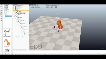 Coppelia Sim (V-REP) Robot IRB 140 Simple pick and place