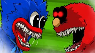 Elmo Exe Vs Huggy Wuggy - Poppy Playtime Animation