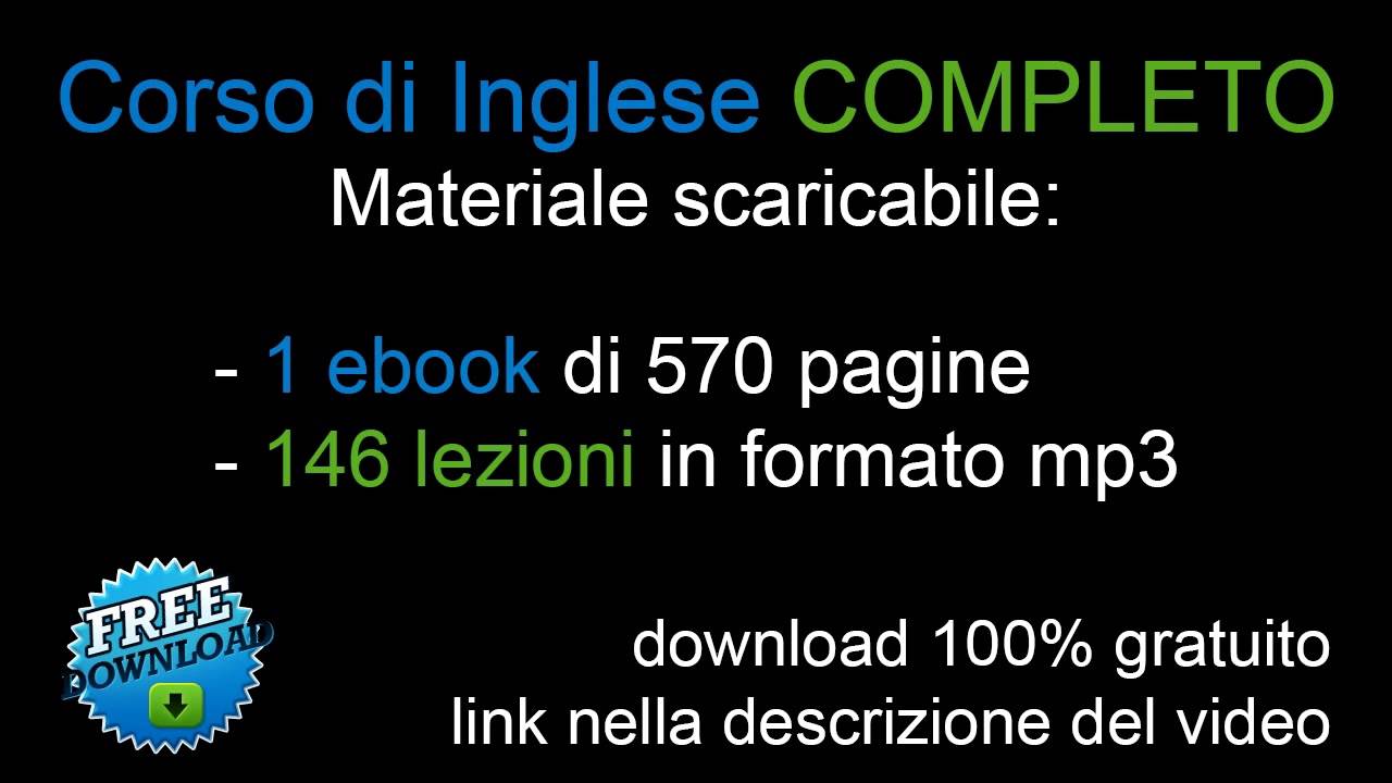 corso inglese scaricabile