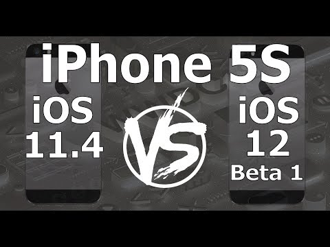 Speed Test : iPhone 5S - iOS 12 Beta 1 vs iOS 11.4 (iOS 12 Beta 1 Build 16A5288q)