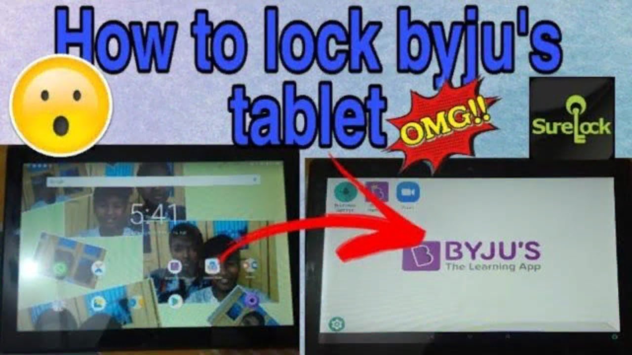 How to lock byju's tablet by easy tricks YouTube
