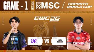 [Game  - 1] Yangon Galacticos vs PRO Esports | MLBB MSC at EWC 2026