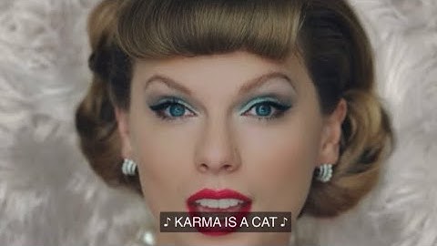 Karma Taylor Swift music video