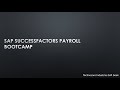 SAP Payroll Bootcamp - Part 3