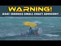 BOAT MAKES A RECKLESS DECISION AT HAULOVER INLET!
