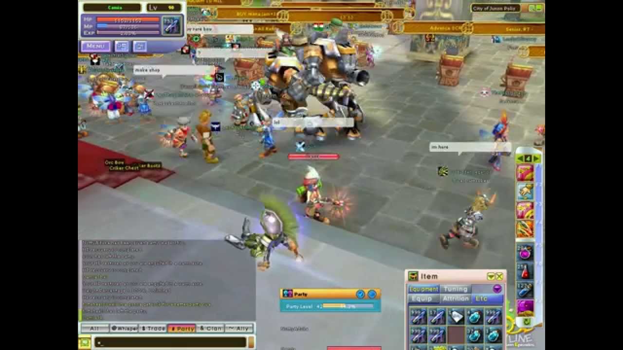 iROSE Online, CG fight inside Junon Polis