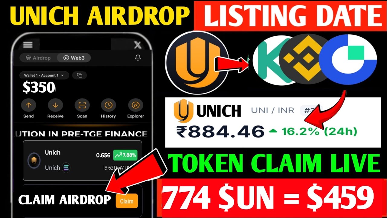 Unich Airdrop New Update 🤑 Unich Airdrop Wallet Connect 🔥 Unich Airdrop Listing Date | Unich Price
