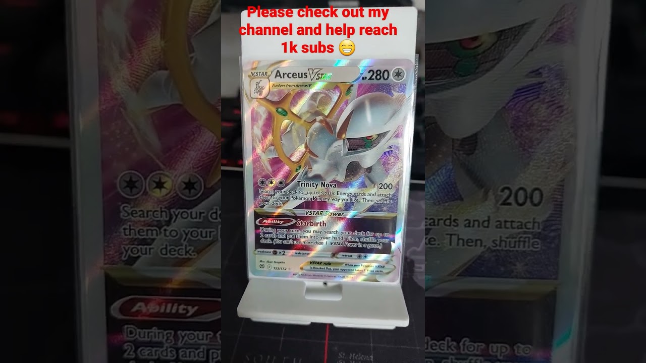 Rate Arceus Vstar 123/172 Pokémon Card