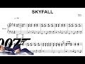 Adele - Skyfall (piano sheet music)