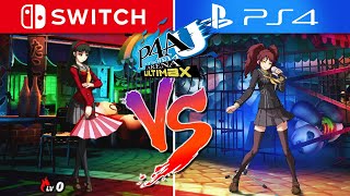 Persona 4 Arena Graphics Comparison (Switch vs. -