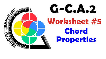G-C.A.2 Worksheet #5 - Chords  and Their Properties