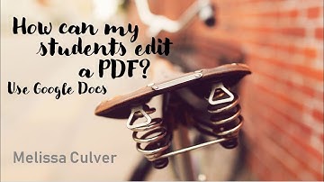 PDF files in Google Classroom Assignments - Tutorial