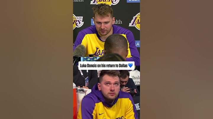 Luka Doncic reacts to his return to Dallas 💙