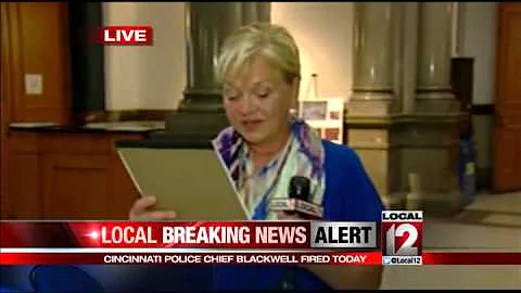 Cincinnati Police Chief Jeffrey Blackwell has been...