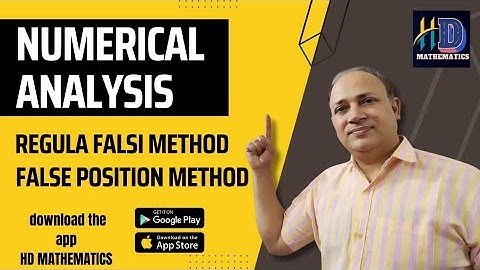 method of regula falsi/method of false position/L5/real root of algebraic equation transcendental