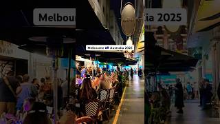 Melbourne Australia 2025, Degraves Street at Night #walkthrough #beautifulcity #citylife