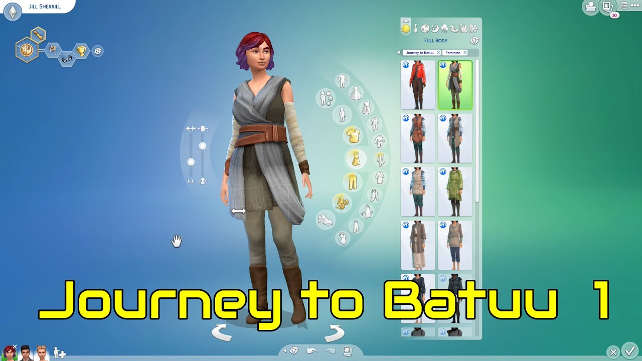 Sims 4/Journey to Batuu/1/Create a Sim YouTube