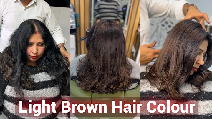How To : Light Brown Hair Colour / L’Oreal 5.35 / Colour Tutorial / Hair Global ￼Colour highlights ￼