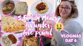 Five Family Favourite Meals for Under £5 || Vlogmas Day 6