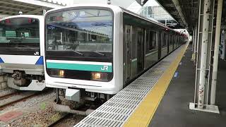 常磐線 E501系 いわき駅発車