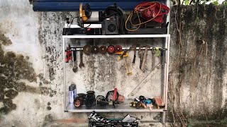 Making Shelves From Scrap Recycling | Arranging The Tools