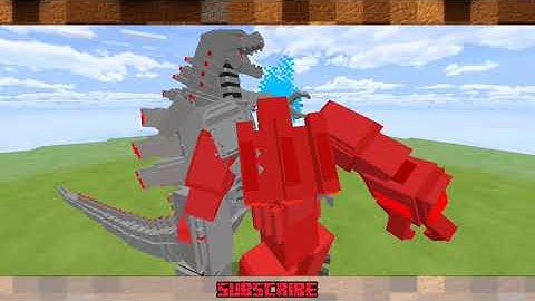 Minecraft Mecha Godzilla Vs Mecha Kong