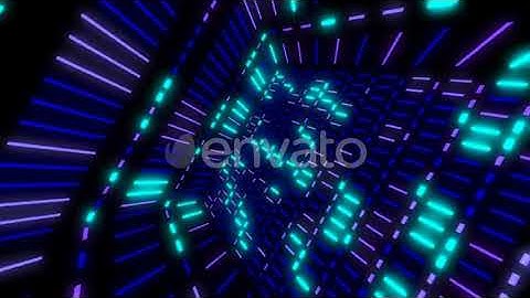 Neon Flickering Glowing Abstraction | Motion Graphics - Envato elements