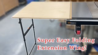 Easy Build Folding Extension Wing Folding Table